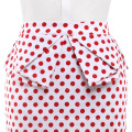 Grace Karin Occident Women&#39;s Vintage Retro Cotton Polka Dots Hips-Wrapped Skirt CL008928-1